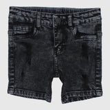 Black Jean Shorts - Ourkids - Playmore