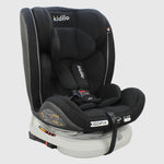 Black Kidilo 360 Spin Isofix Car Seat - Ourkids - Kidilo