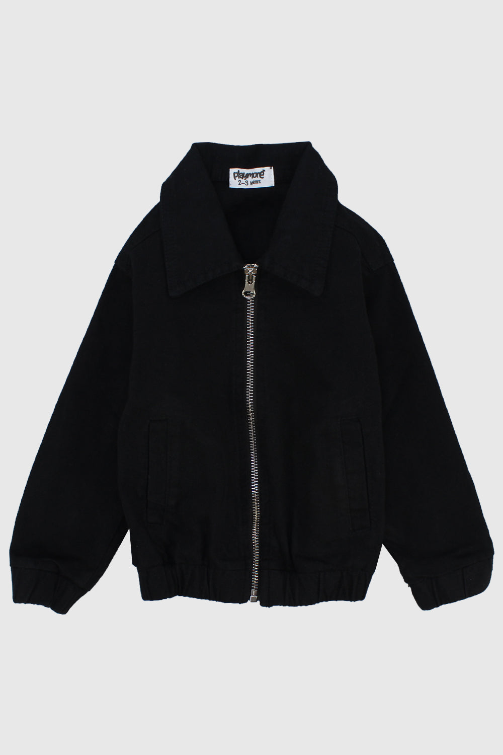 Black Long-Sleeved Jacket - Ourkids - Playmore