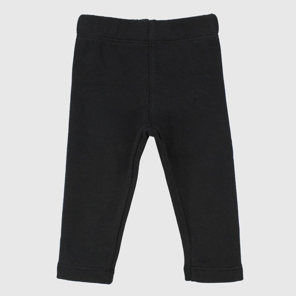 Black Plain Leggings - Ourkids - Playmore