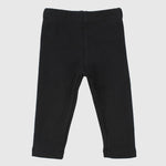 Black Plain Leggings - Ourkids - Playmore