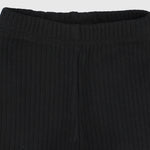 Black Ribbed Leggings - Ourkids - Playmore