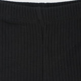 Black Ribbed Shorts - Ourkids - Playmore