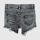 Black Ripped Jean Shorts - Ourkids - Playmore