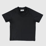 Black Short-Sleeved Rash Guard - Ourkids - Playmore