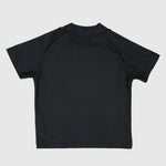 Black Short-Sleeved Rash Guard - Ourkids - Playmore