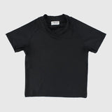 Black Short-Sleeved Rash Guard - Ourkids - Playmore