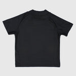 Black Short-Sleeved Rash Guard - Ourkids - Playmore