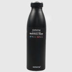 BLACK SISTEMA HYDRATION 750ML STAINLESS STEEL BOTTLE - Ourkids - Sistema