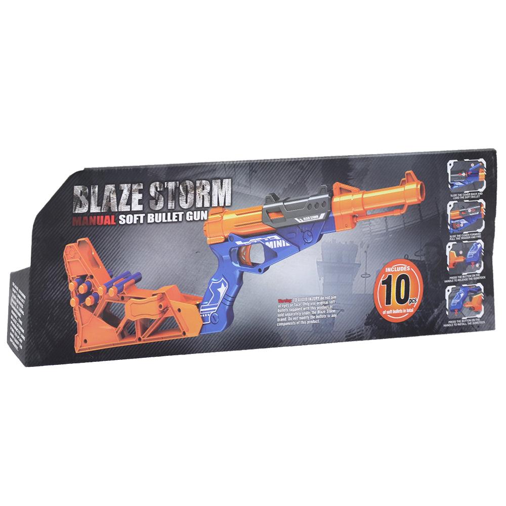 Blaze Storm Manual Soft Bullet Gun - Ourkids - OKO