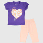 Blooming Heart Short-Sleeved Pajama - Ourkids - JOKY