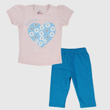 Blooming Heart Short-Sleeved Pajama - Ourkids - JOKY