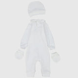 Blossom Bear Long-Sleeved Baby Footless Onesie With Cap & Gloves - Ourkids - Berceau