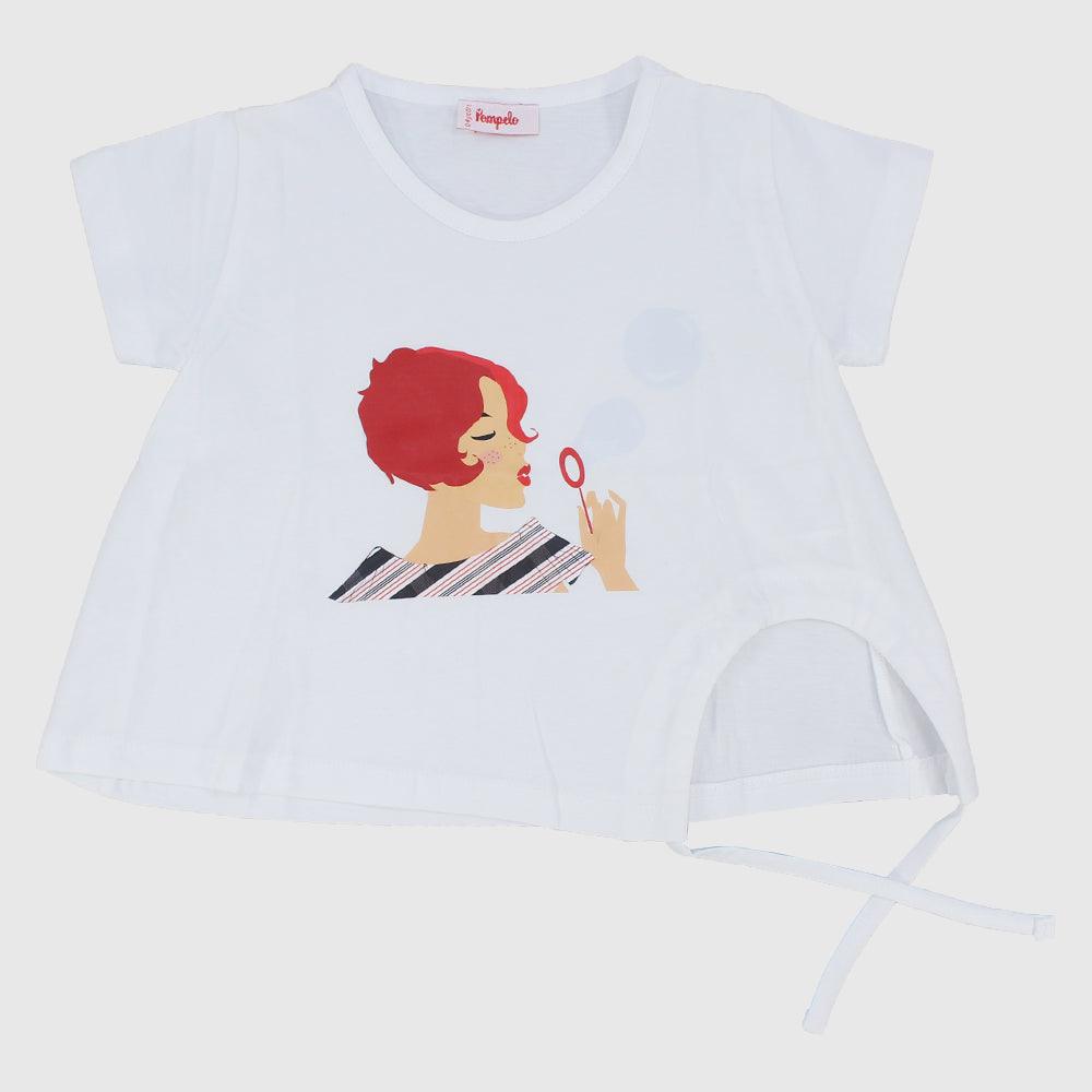 Blowing Bubbles Short-Sleeved T-Shirt - Ourkids - Pompelo