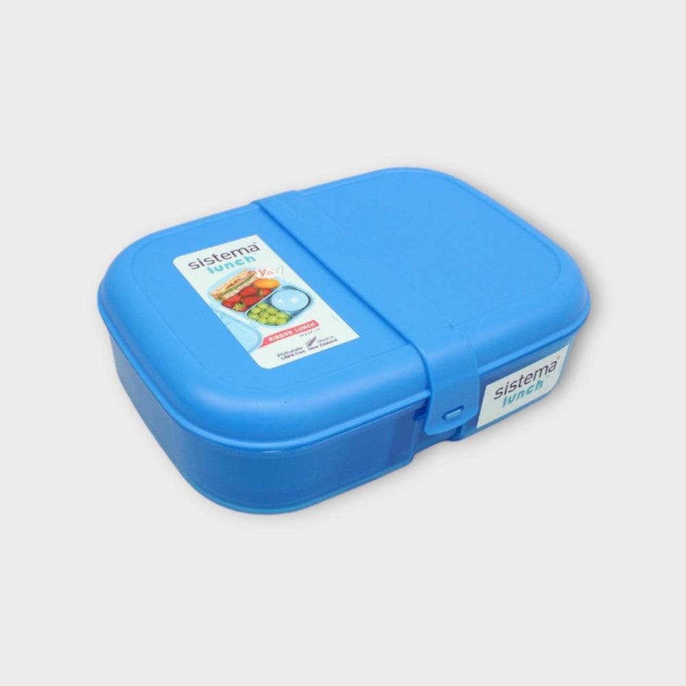 Blue 1.1 L Ribbon Lunch To Go With Mini Bite - Ourkids - Sistema