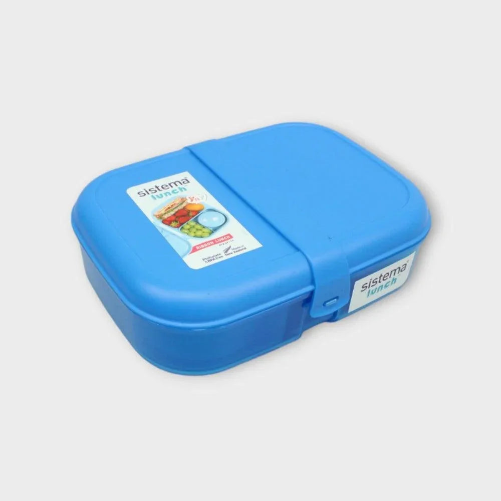 Blue 1.1 L Ribbon Lunch To Go With Mini Bite - Ourkids - Sistema