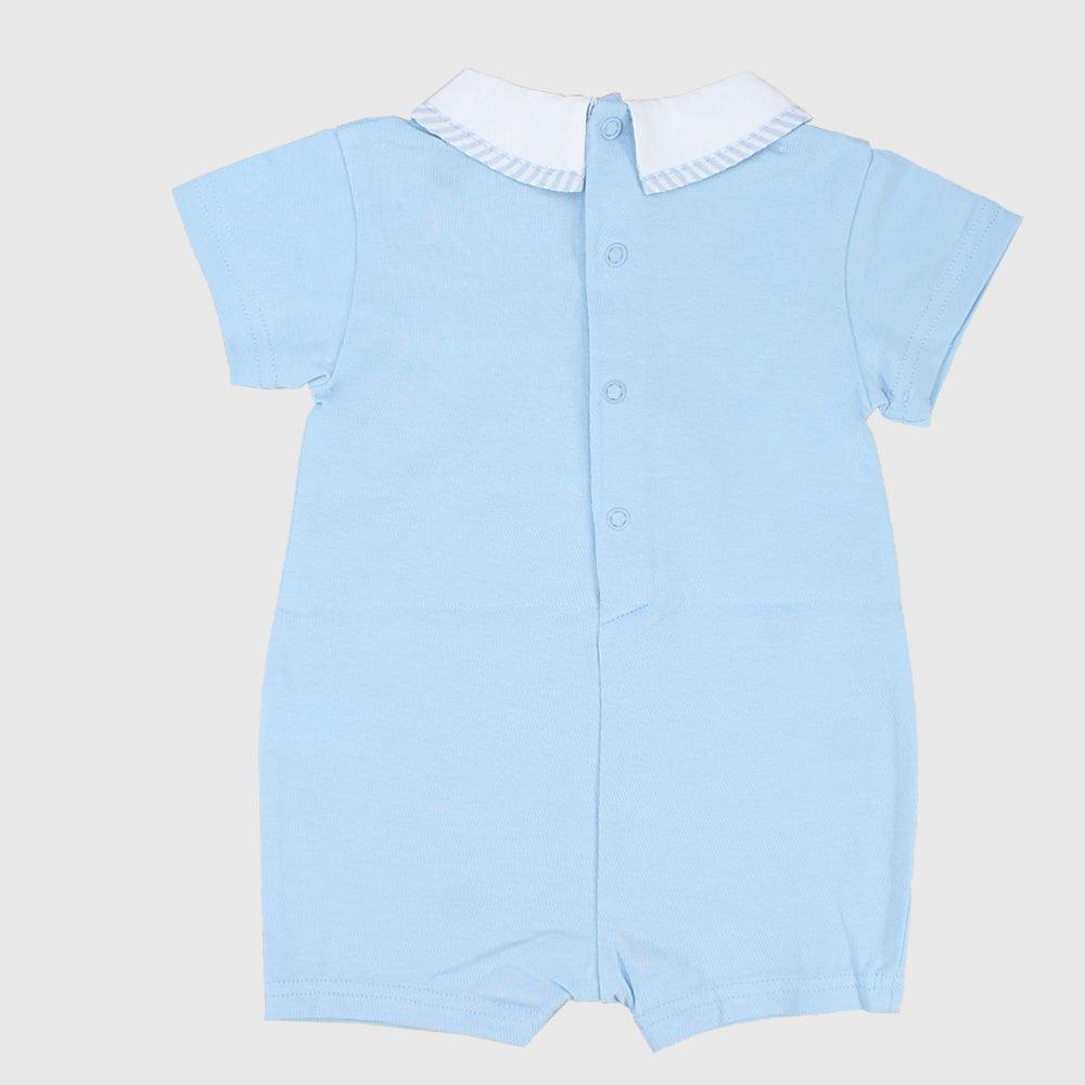 Blue Airplane Romper - Ourkids - Pompelo