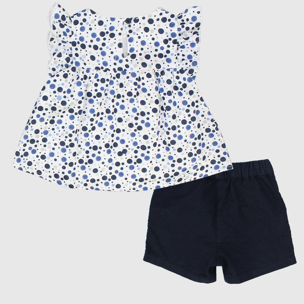 Blue Dotted 2-Piece Outfit Set - Ourkids - Pompelo