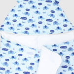 Blue Elephants Baby Swaddle - Ourkids - Junior