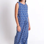 Blue Floral Comfy Pants - Ourkids - Playmore