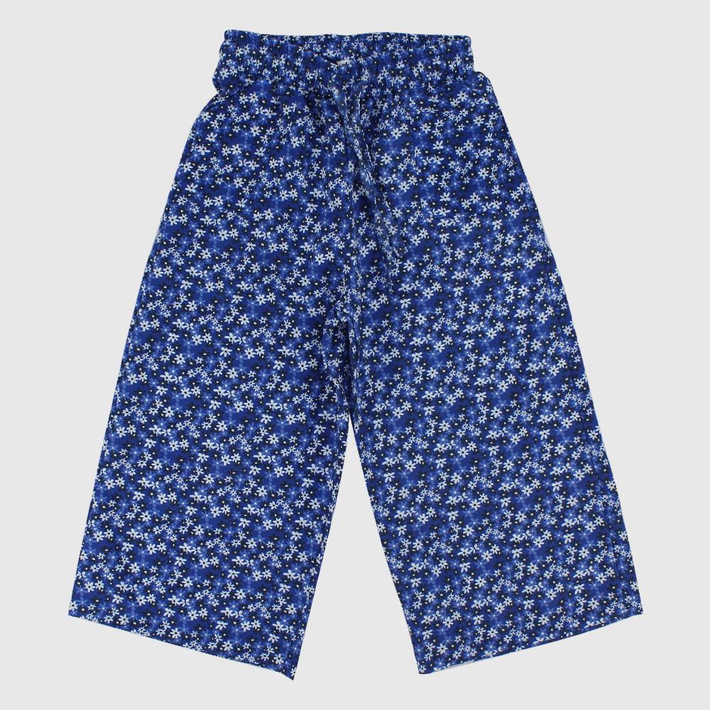 Blue Floral Comfy Pants - Ourkids - Playmore