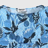 Blue Flowery Cache Maillot - Ourkids - Playmore