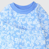 Blue Flowery Long-Sleeved Pajama - Ourkids - Al Sayad