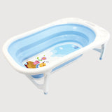 Blue Happy Baby Foldable Bathtub (Sleeping Cat) - Ourkids - Happy Baby