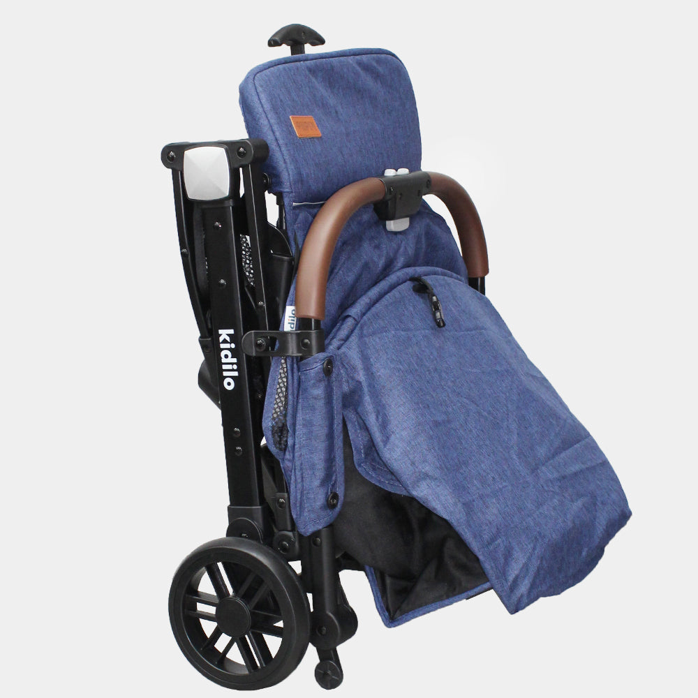 Blue Kidilo Best Light-weight Baby Stroller Easy To Operate - Ourkids - Kidilo