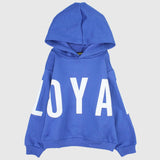 Blue Long-Sleeved Fleeced Hoodie - Ourkids - Nina Kids