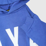 Blue Long-Sleeved Fleeced Hoodie - Ourkids - Nina Kids