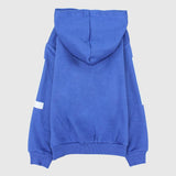 Blue Long-Sleeved Fleeced Hoodie - Ourkids - Nina Kids