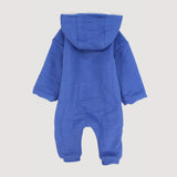 Blue Long-Sleeved Hooded Footless Onesie - Ourkids - Junior