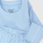 Blue Long-Sleeved Thermal Underwear Set - Ourkids - Junior