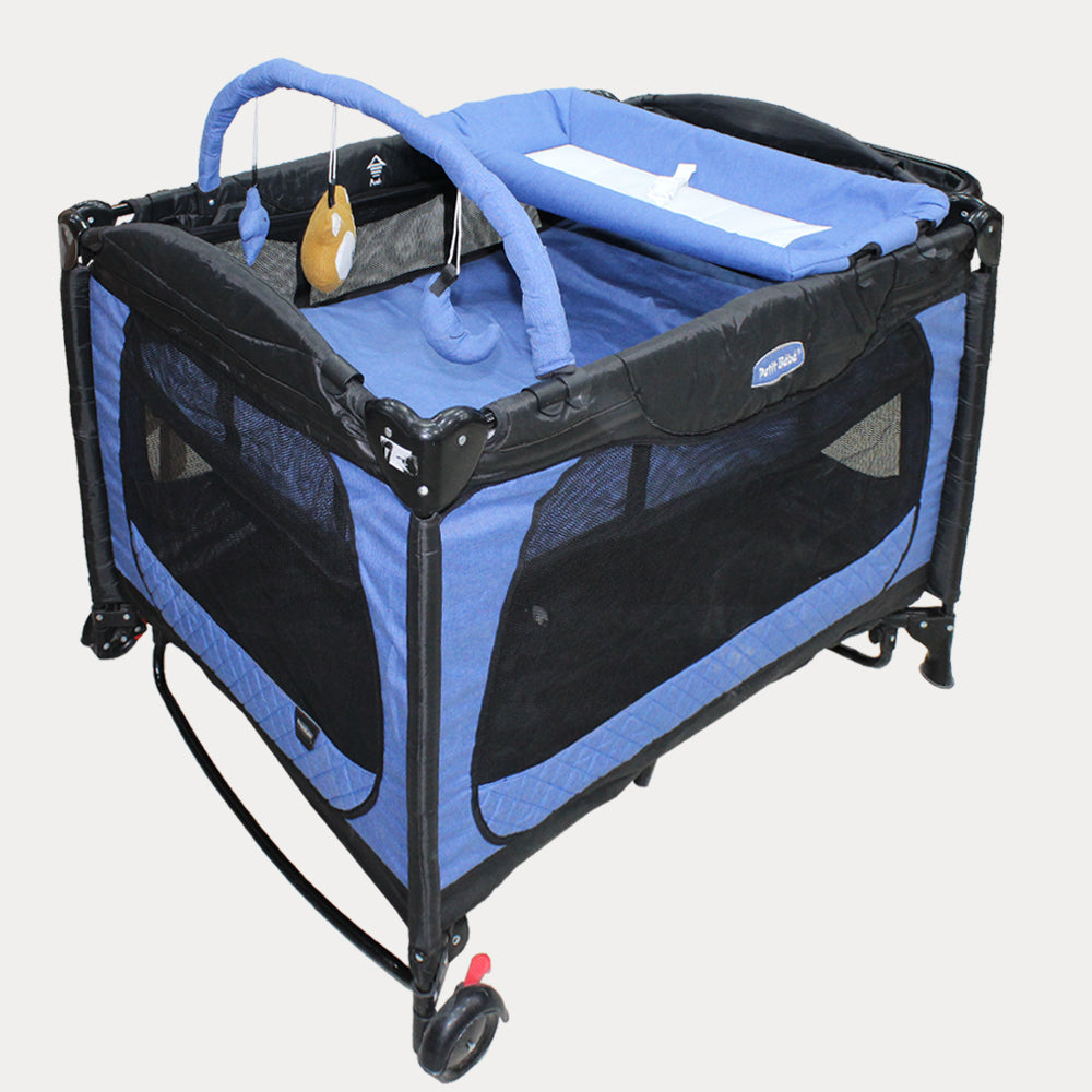 Blue Petit Bebe Premium Max Play Pen - Ourkids - Petit Bebe