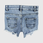 Blue Ripped Jean Shorts - Ourkids - Playmore