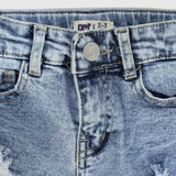 Blue Ripped Jean Shorts - Ourkids - Playmore