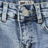 Blue Ripped Jean Shorts - Ourkids - Playmore