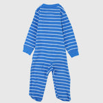 Blue Shark Long-Sleeved Baby Footie - Ourkids - Baby Land