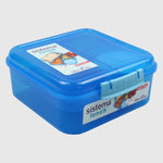 BLUE SISTEMA 1.25L BENTO CUBE WITH YOGURT POT FOOD STORAGE - Ourkids - Sistema