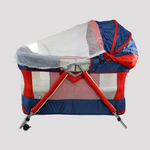 Blue/Red Mini Rocking Baby Crib - Ourkids - Universal