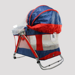 Blue/Red Mini Rocking Baby Crib - Ourkids - Universal