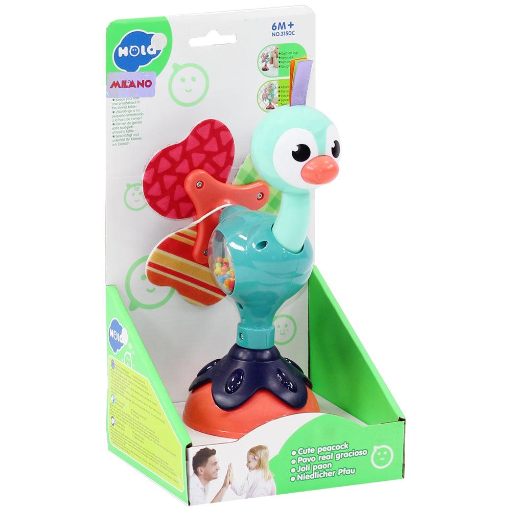 Bo Jungle B-Suction High Chair Toy | cute peacock - Ourkids - Hola