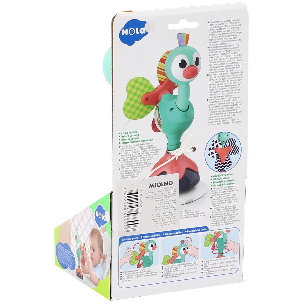 Bo Jungle B-Suction High Chair Toy | cute peacock - Ourkids - Hola