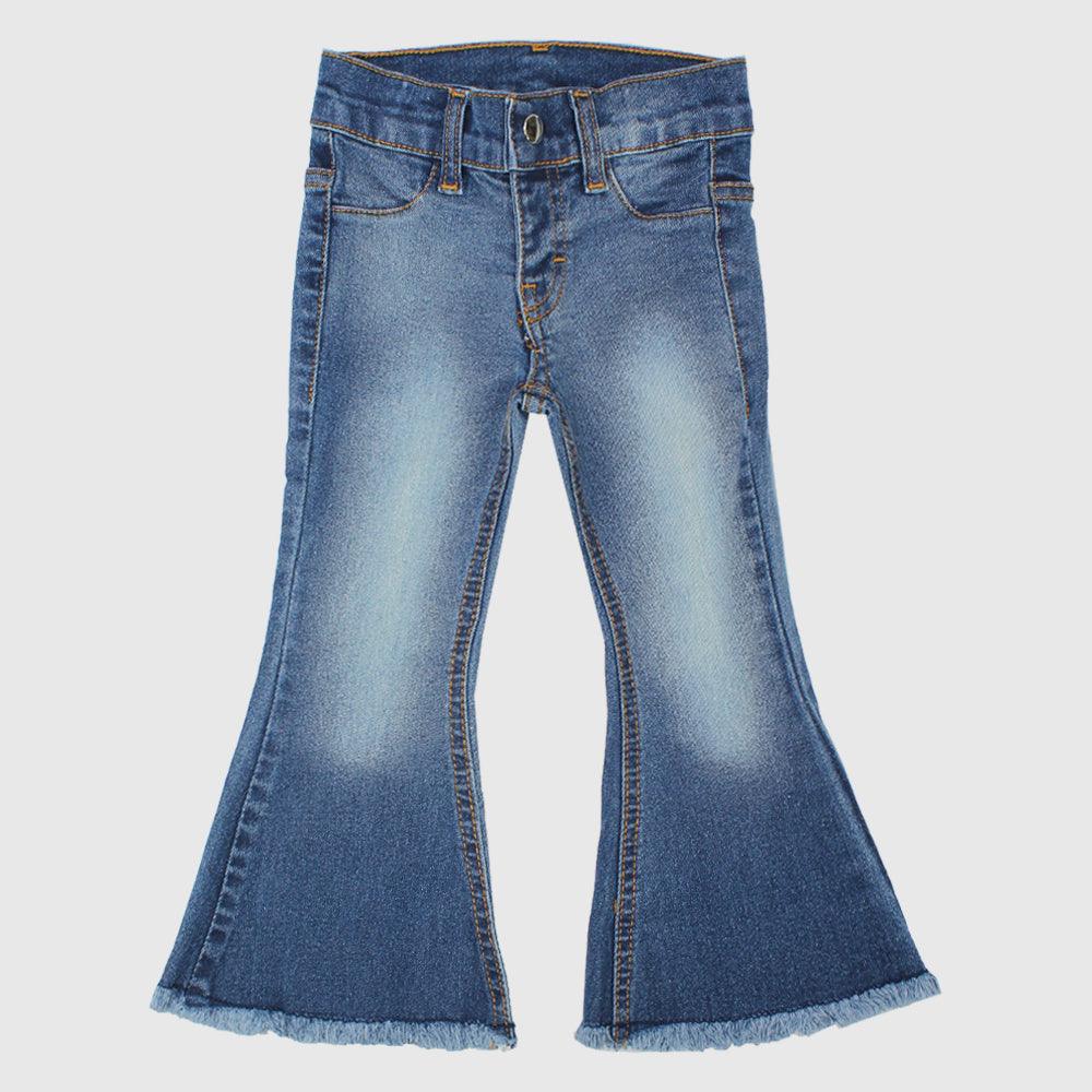 Boot Cut Faded Blue Jeans - Ourkids - five stars