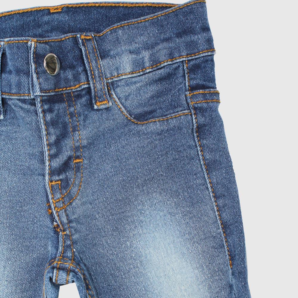 Boot Cut Faded Blue Jeans - Ourkids - five stars