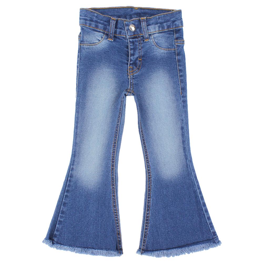 Boot Cut Faded Blue Jeans - Ourkids - five stars