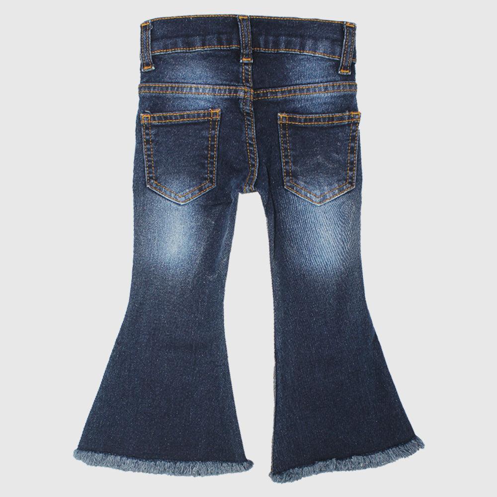 Boot Cut Faded Navy Jeans - Ourkids - five stars