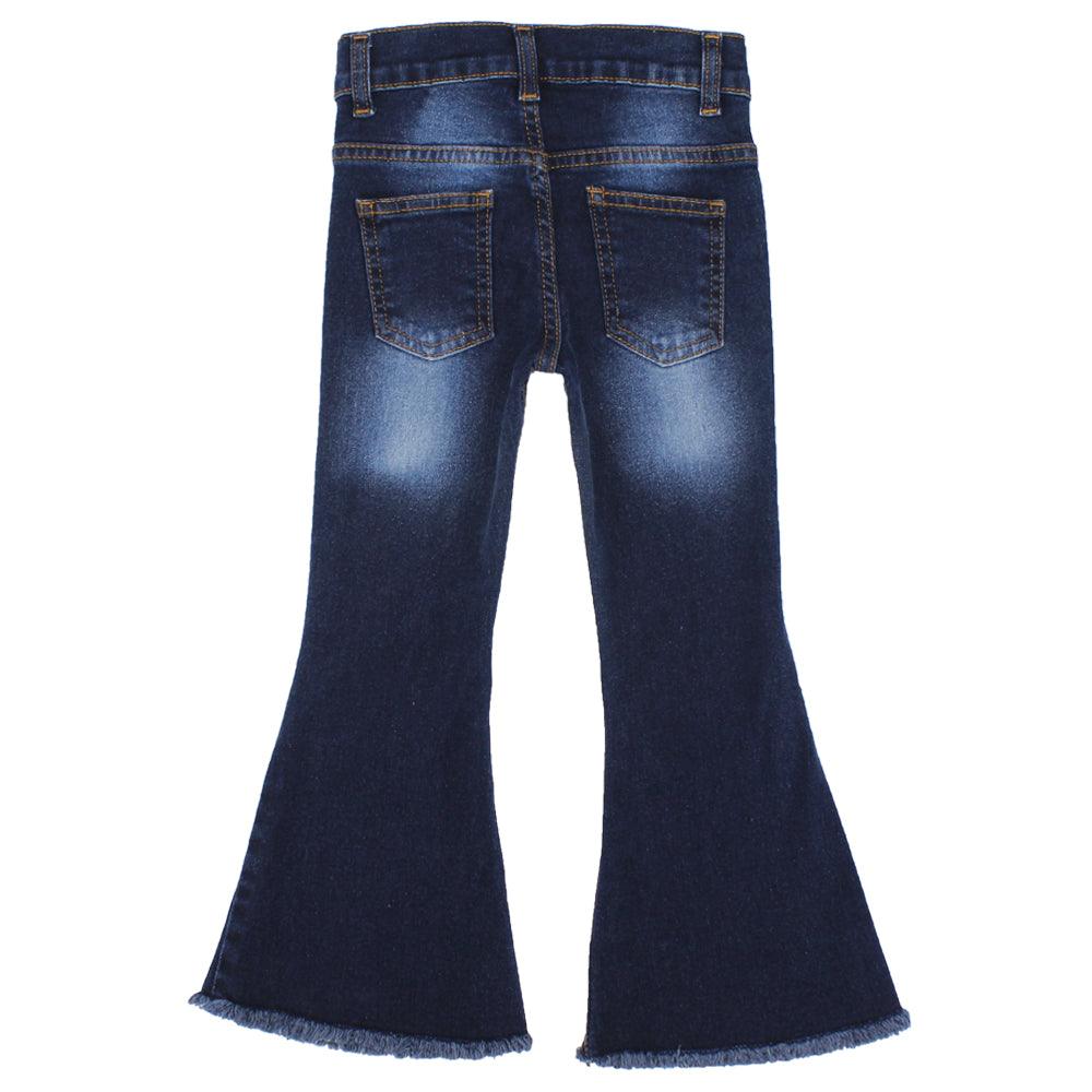 Boot Cut Navy Blue Jeans - Ourkids - five stars