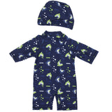 Boy's Overall Swimsuit + Cap - Ourkids - HUN